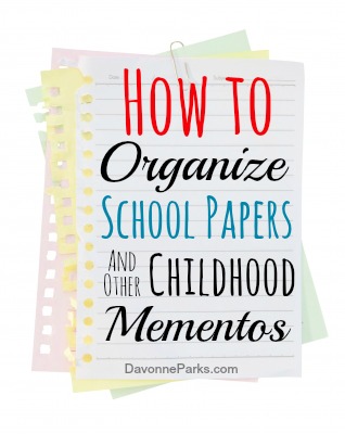 Need help in knowing how to choose which school papers and other childhood mementos to keep and which ones to toss? Check out this helpful article with great tips and simple storage solutions!