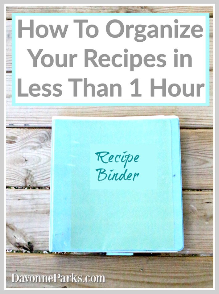 How to Organize Your Recipes in Less than One Hour