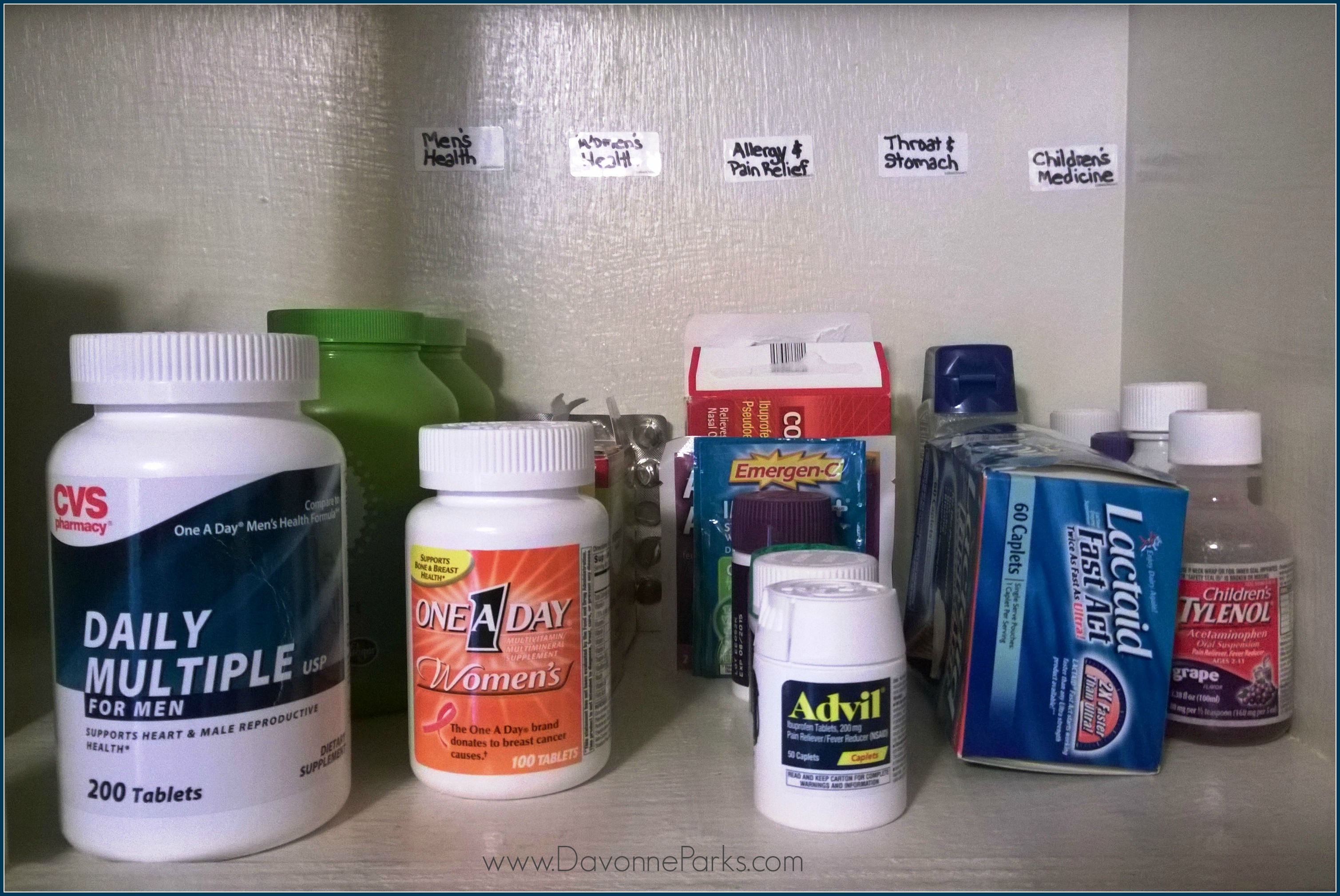 4 Easy Steps to an Organized Medicine Cabinet
