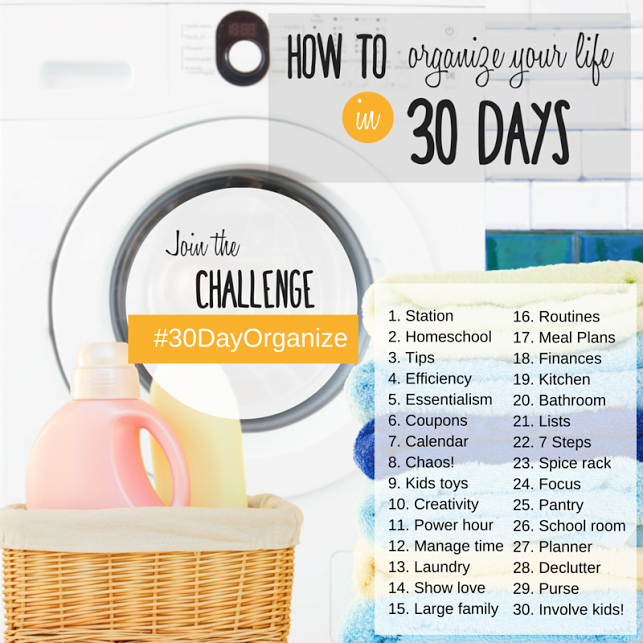 How to organize your life in 30 days- Instagram