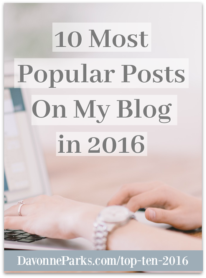 Top 10 Posts on My Blog in 2016