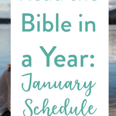 January’s Bible Reading Schedule